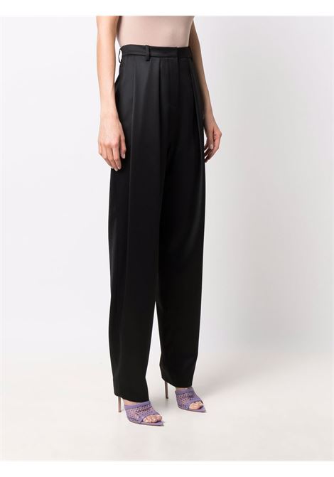 Black high-waisted oversize tapered trousers - women MAGDA BUTRYM | 105820BLK